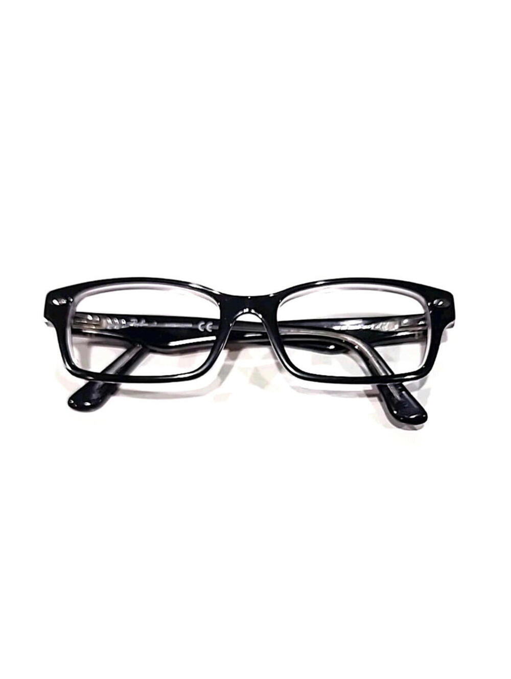 Ray Ban Jr RB1530 3529 Kids Black Rectangle Eyeglasses 48-16 130